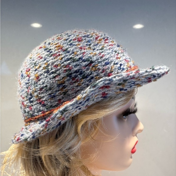 Vintage Eaton Wool Blend Tweed Cloche Hat Made In Italy - Picture 5 of 10